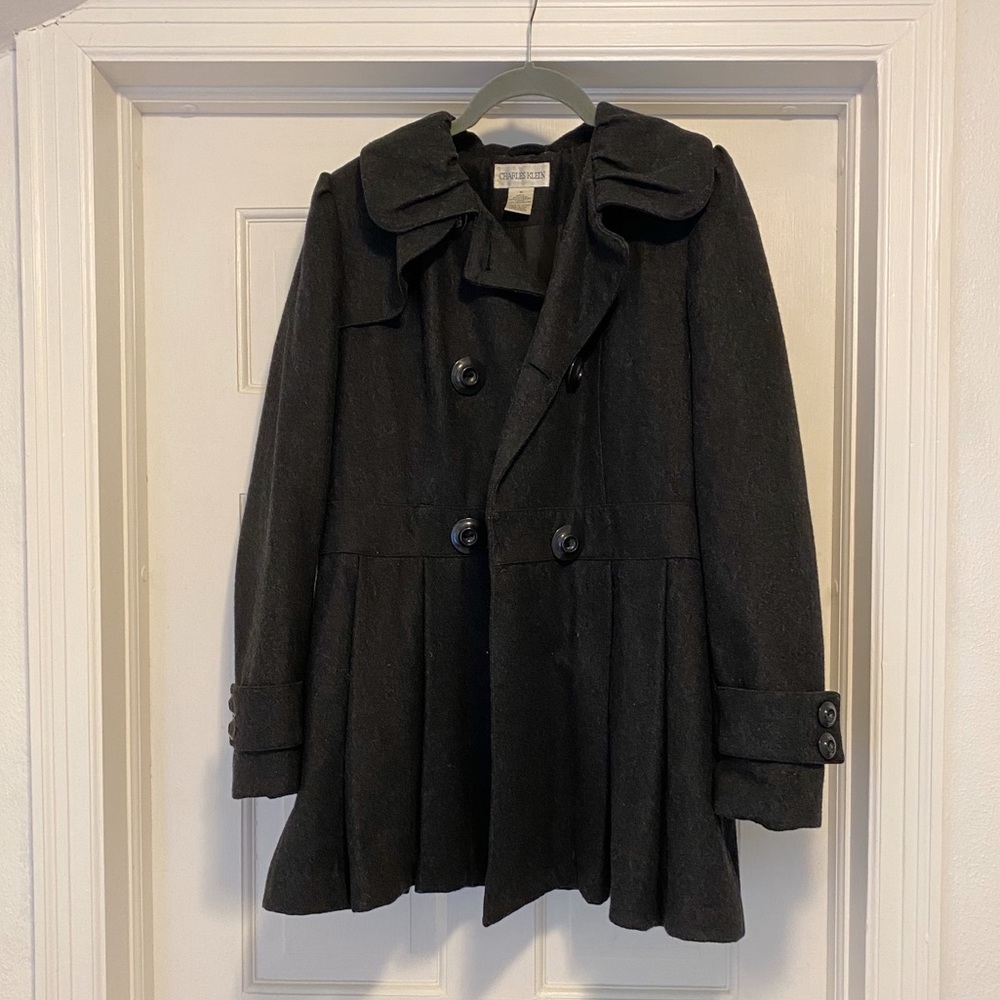 Wool Blend Pea Coat